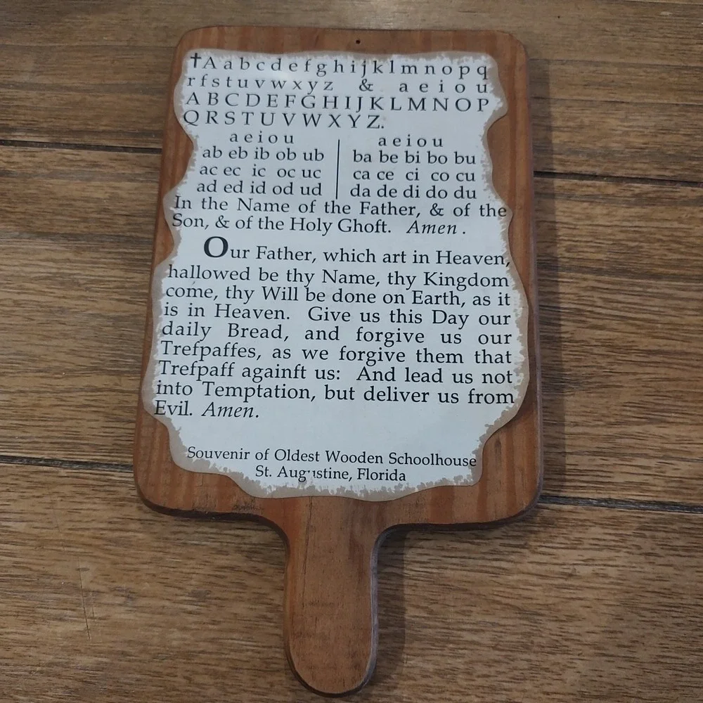 Kingdom Come‎ Prayer Wood Cutting Board Souvenir Schoolhouse St Augustine